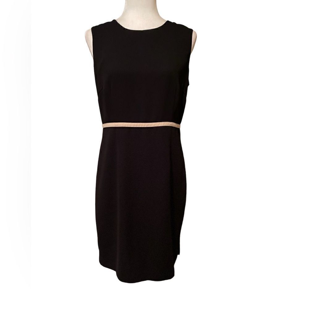Danny & Nicole Black Sleeveless Midi Dress Size 8